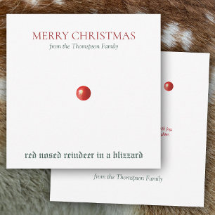 Reindeer Vermelho Natal Engraçado Humorável