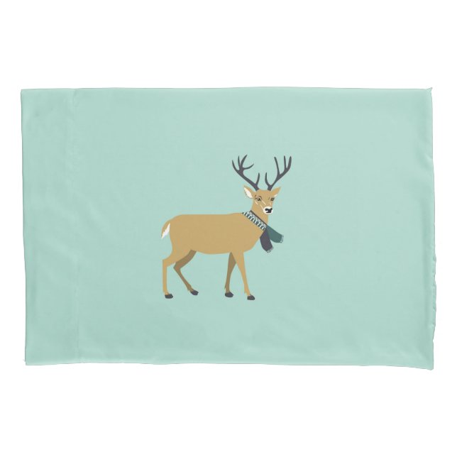 Reindeer Vestindo um escarpa de inverno (animal de (Frente-Esquerda)