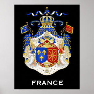 Reino do poster da brasão de France