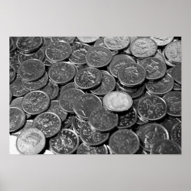 Reino Unido: moedas de 5 pence de Poster (Frente)