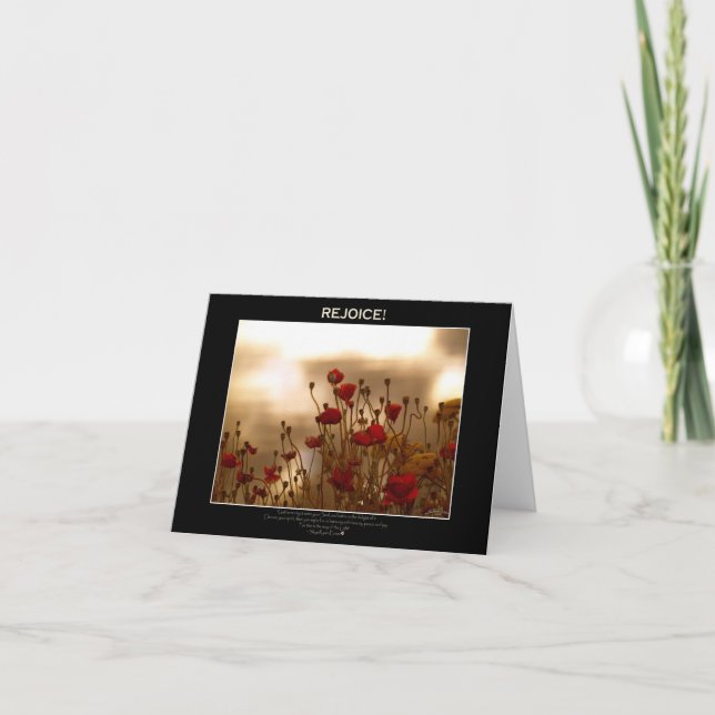 REJOICE ~ Cartões de Nota (Frente)