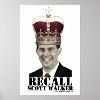 Relall Scott Walker Poster de Protesto