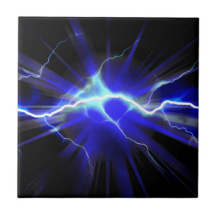 Relâmpago de incandescência azul ou eletricidade