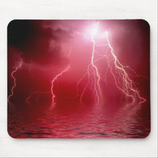 Relâmpago vermelho Mousepad