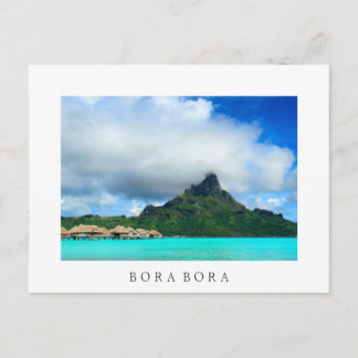 Relatório tropical sobre o cartão postal branco Bo