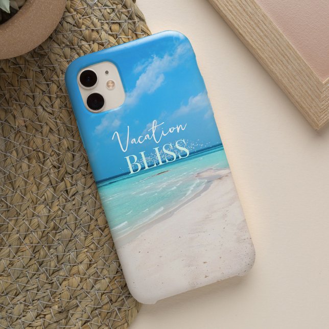 Relaxando as Férias de Praia no Oceano de Verão (Relaxing Beach Vacation Bliss Summer Ocean Case-Mate iPhone Case)