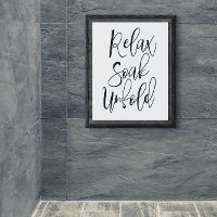 Relaxe Desdobre Soak Bathroom poster