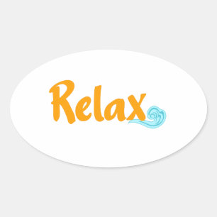 Relaxe do adesivo Oval