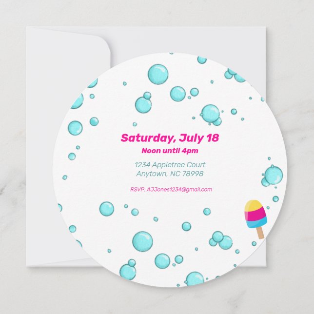 Relaxe Junte-se a nós para um convite personalizáv (Verso)