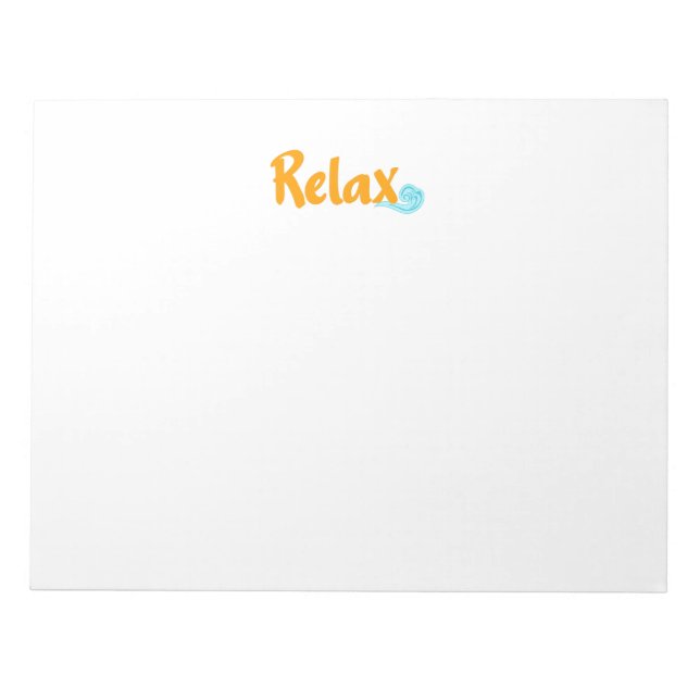 Relaxe o Bloco de Notas (Frente)