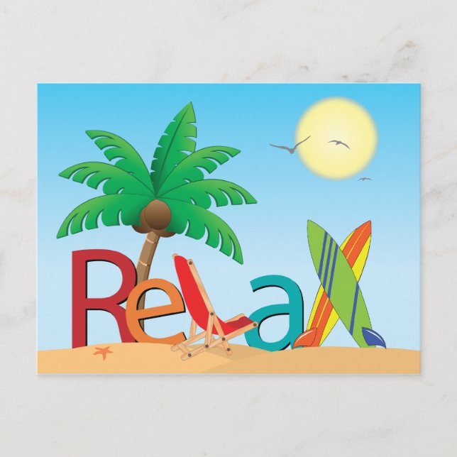 Relaxe o Cartão Postal (Frente)