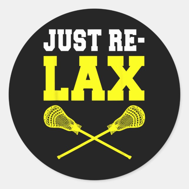 Relaxe os adesivos de Lacrosse (Frente)