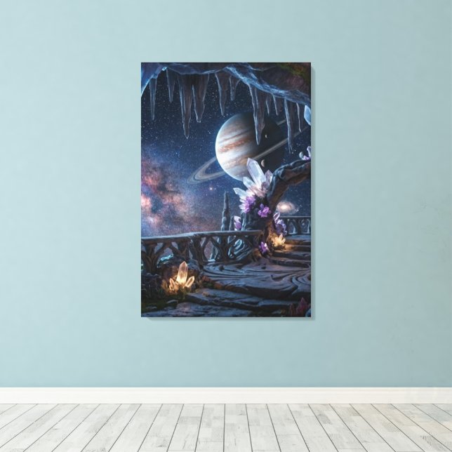 Relaxing Planet Space canvas  (Insitu(piso de madeira))