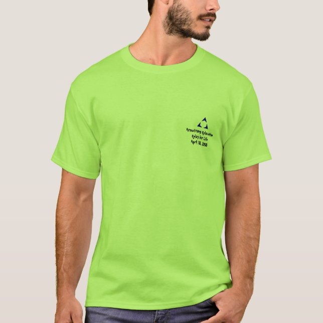 Relé de Armstrong para a camisa da vida (Frente)