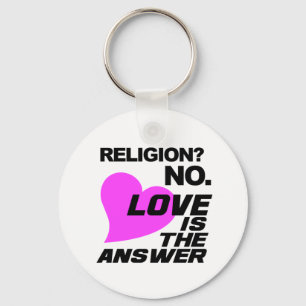 Religião e chaveiro de Amor