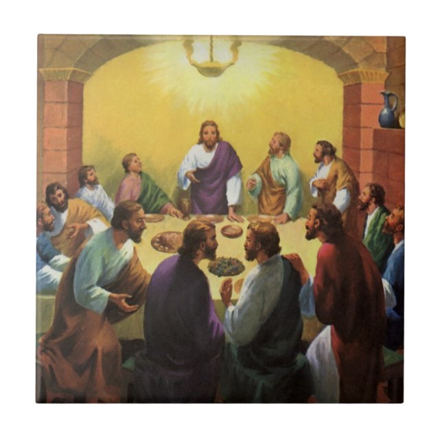 Religião Vintage, Última Ceia com Jesus Cristo (Frente)
