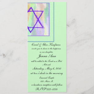 Religioso, bar Mitzvah, convite de Mitzvah do