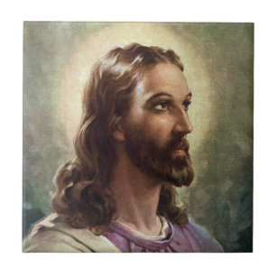 Religioso Vintage, Retrato de Jesus Cristo com Hal
