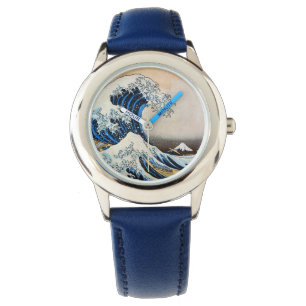 Relógio 神奈川沖浪裏, grande onda do 北斎, Hokusai