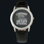 Relógio 100 dias de escola Monster Truck 100º dia na escol<br><div class="desc">100 dias de caminhonete de monstro escolar 100. º dia da escola</div>