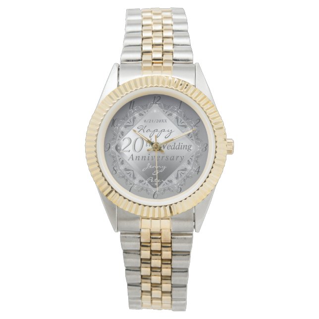 Relógio 10,11,20,25,Aniversário de Casamento de 70 (Frente)
