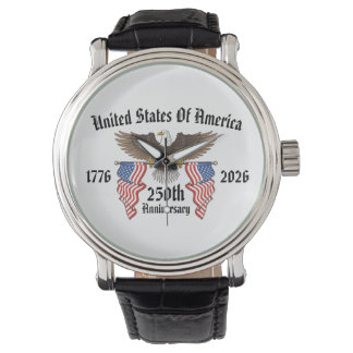 Relógio 250th USA Anniversary 4th Of July Independence Day