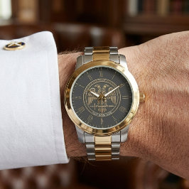 Relógio 32/33rd Scottish Rite Double Headed Eagle Masonic