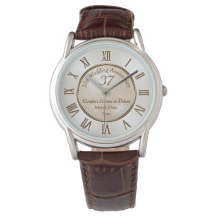 Relógio 37º aniversário de casamento Ofertas para ele e pa