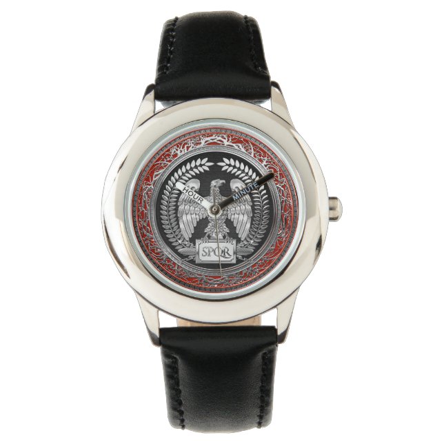 Relógio [500] Águia Imperial Romana Silver (Frente)