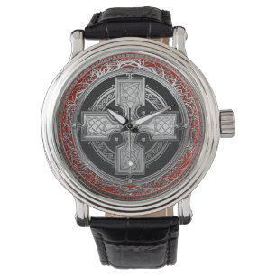 Relógio [500] Cruz de prata sagrado celta antiga do nó