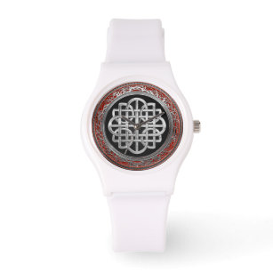 Relógio [500] Nó de Prata Celta Sagrado Cruz