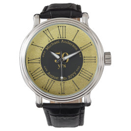 Relógio 50 anos de aposentação ou aniversário personalizad