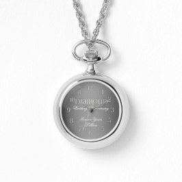 Relógio 60º Anniveário de Casamento de Diamante