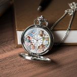 Relógio 6 Galeria de Fotografias Personalizada<br><div class="desc">Dê um presente de eterno que fale muito de amor e memórias com nosso relógio personalizado. Este belo relógio é perfeito para o aniversário de um Dia de os pais ou avô,  com seis fotos personalizadas e texto personalizado para celebrar momentos queridos.</div>