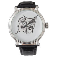 A Comédia do Tragedy Art Wrist Watch