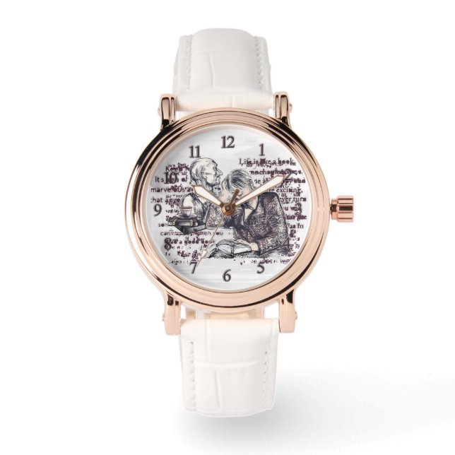 Relógio A garota lendo um livro (Frente)