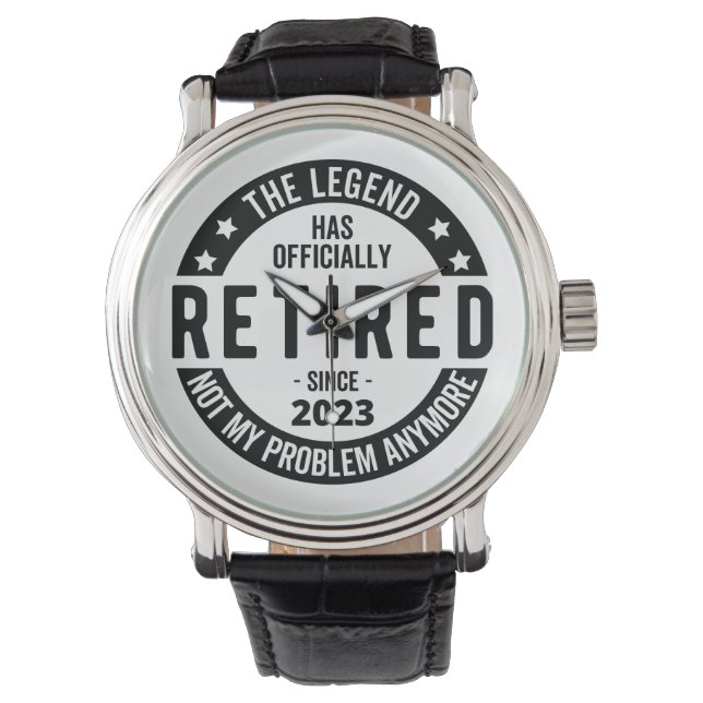 Relógio A Lenda Oficialmente Aposentou-Se, 2023 (Frente)