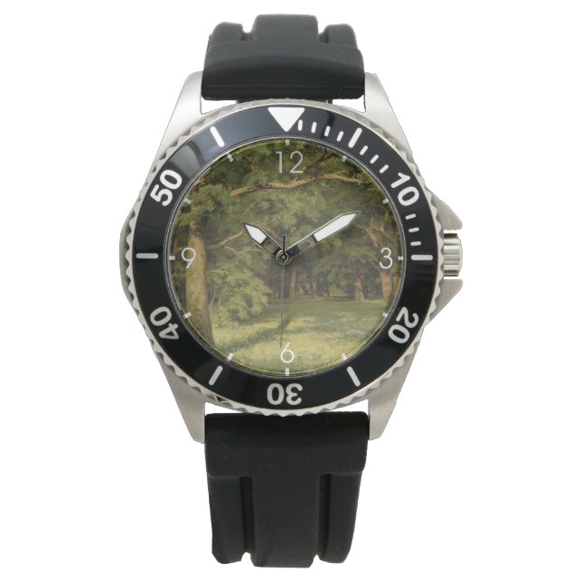 Relógio A Limpeza Florestal (Cena de Paisagem Florestal) (Frente)
