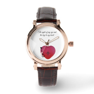 Relógio A maçã do meu olho e a chave do meu coração