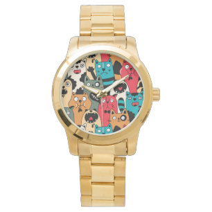 Relógio A multidão de gatos