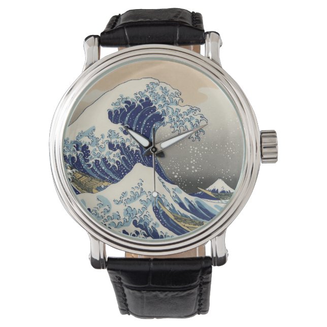 Relógio A onda do Excelente de Kanagawa Hokusai (Frente)