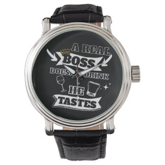 Relógio A Real Boss (For Him) Quote