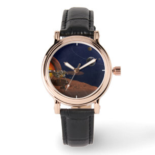 Relógio A Representação Do Artista Do Insight Lander.