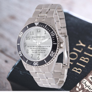 Relógio A sua SCRIPTURE Christian Watch for Men or Women