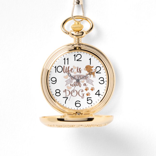 Relógio A vida é melhor com uma citação engraçada (Frente)