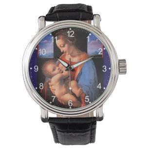 Relógio A Virgem Maria Aleitando A Criança Cristo-324