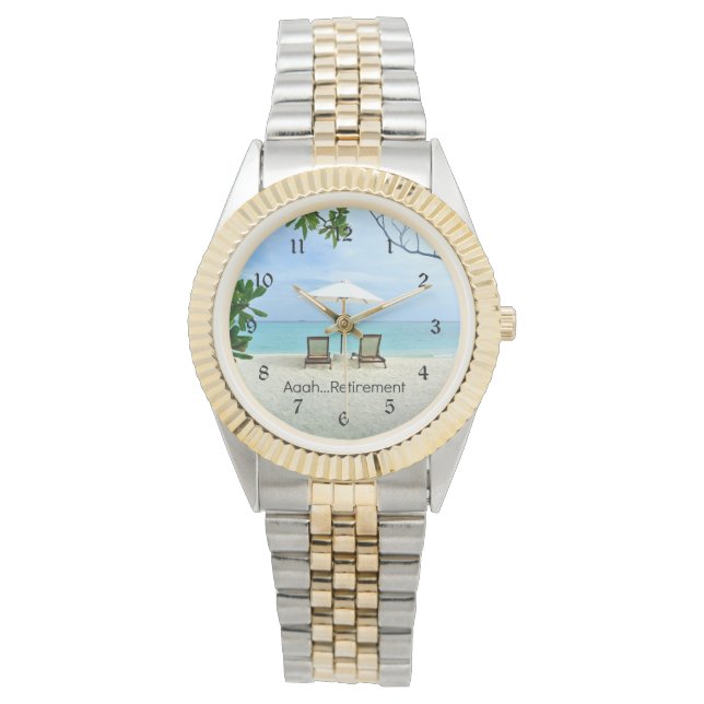 Relógio Aaah... aposentadoria (Frente)
