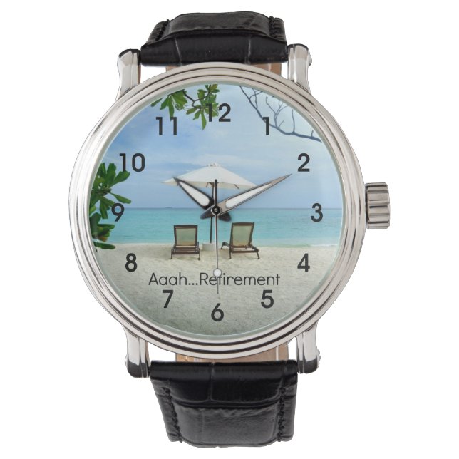 Relógio Aaah... aposentadoria (Frente)
