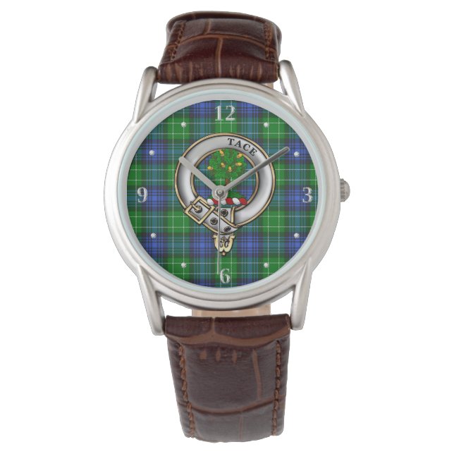 Relógio Abercrombie Clan Crachá & Tartan Watch (Frente)