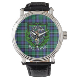 Relógio Abercrombie Scottish Clan Tartan & Crest